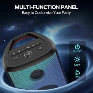 monster default title monster sparkle ms22119 waterproof bluetooth party speaker 80w tt ms22119 45005630275891