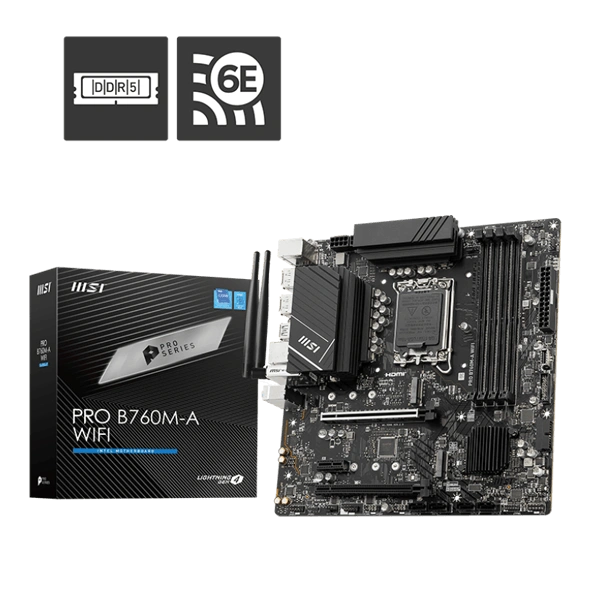 MSI Pro B760M-A WIFI DDR5 MSI Pro B760M-A WIFI DDR5